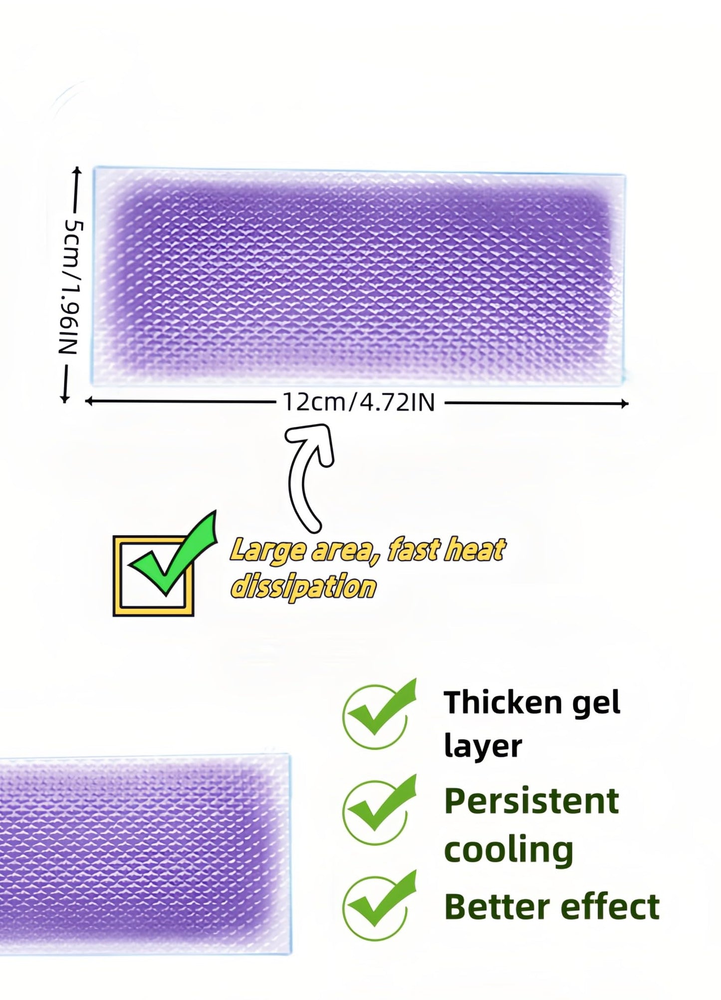Cooling Gel Patches 20 Pack - 8 Hour Ice Cold Relief for Forehead, Neck & Body | Grape Mint Scented | Instant Temperature Drop for Sunburn, Workouts, | Hypoallergenic, Non-Irritating & Portable