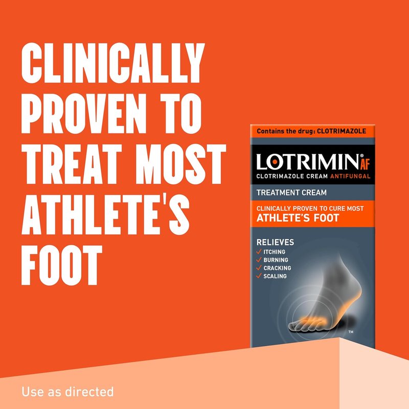 Lotrimin® AF Antifungal Cream - Athlete's Foot Treatment with 1% Clotrimazole | 1.1 Ounce