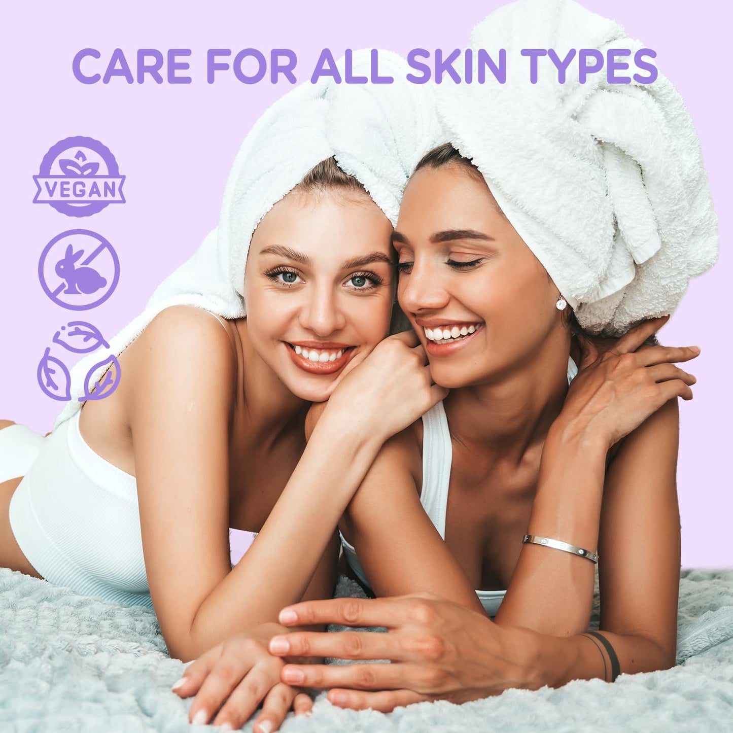 puresoak bath Lavender Body Butter, Natural Shea Body Butter for Dry Skin, Womens and Mens Body Care, Body Care for Deep Moisturizing and Hydrating-3.4 floz+6.8 floz