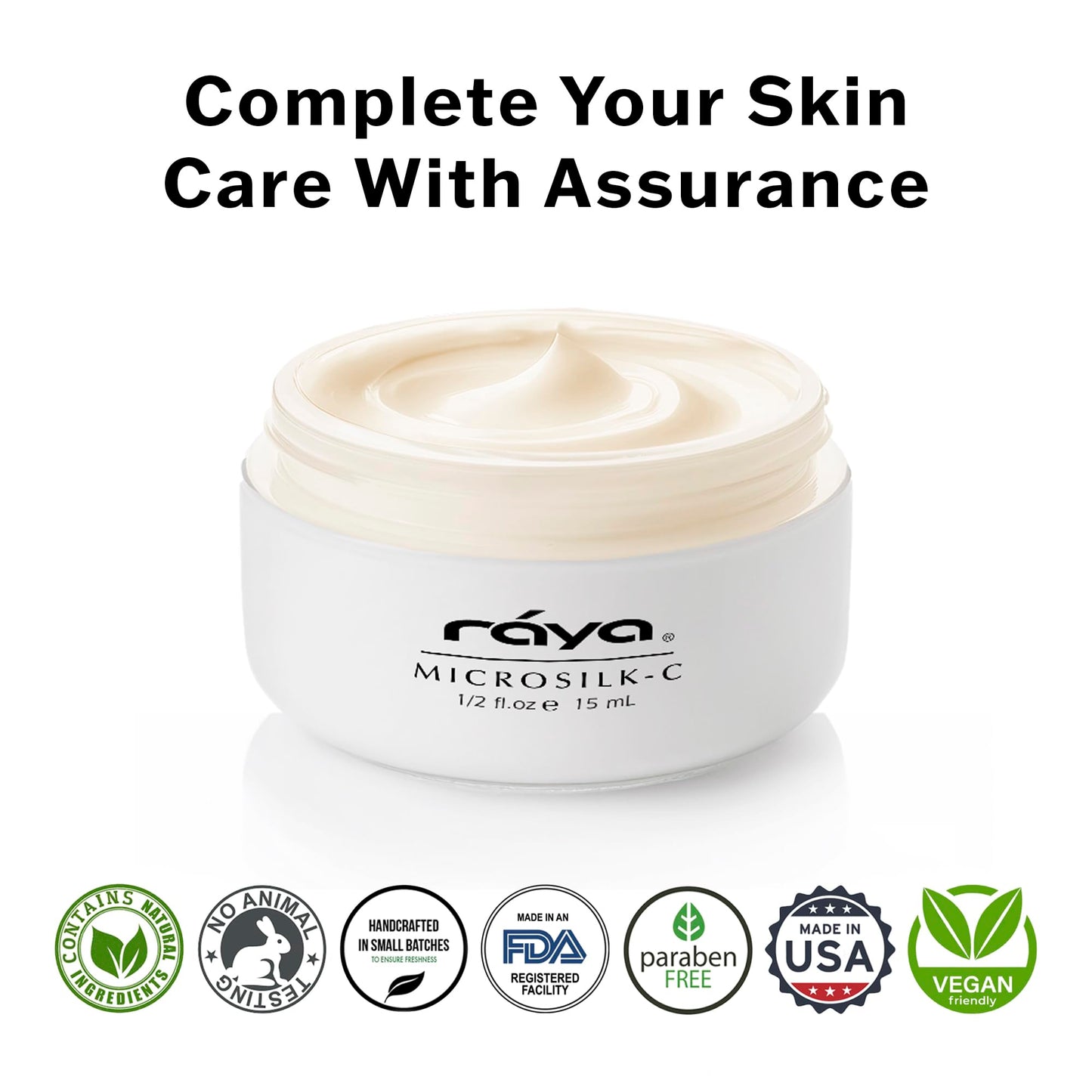Raya Microsilk-C Cream (407) | Gentle Treatment for the Under-Eye Area | Brightens, Revives Fatigue, and Tones Under the Eyes | Helps Reduce Puffiness, Lines, and Wrinkles