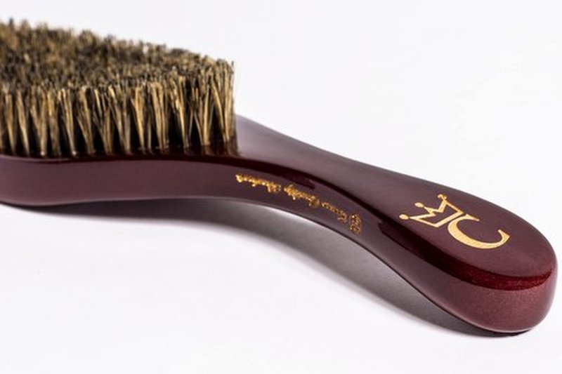 Crown Quality Products Original Contour 360 Wave Brush - MEDIUM (Dark Red) Hairbrush