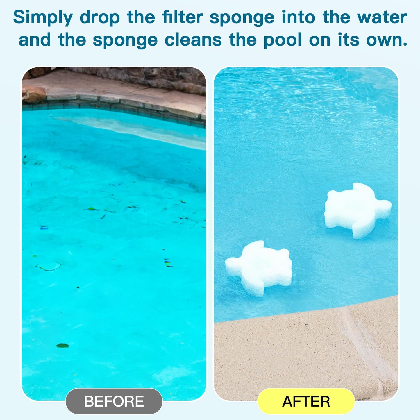 Ukulork 18/24 Pack Pool Oil Absorbing Scum Sponge, Hot Tub Scum Absorber, Hot Tub Accessories for Swimming Pool and Spa
