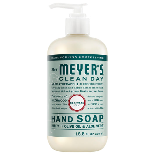 MRS. MEYER'S CLEAN DAY Hand Soap, Birchwood Scent, 12.5 Fl Oz Bottle