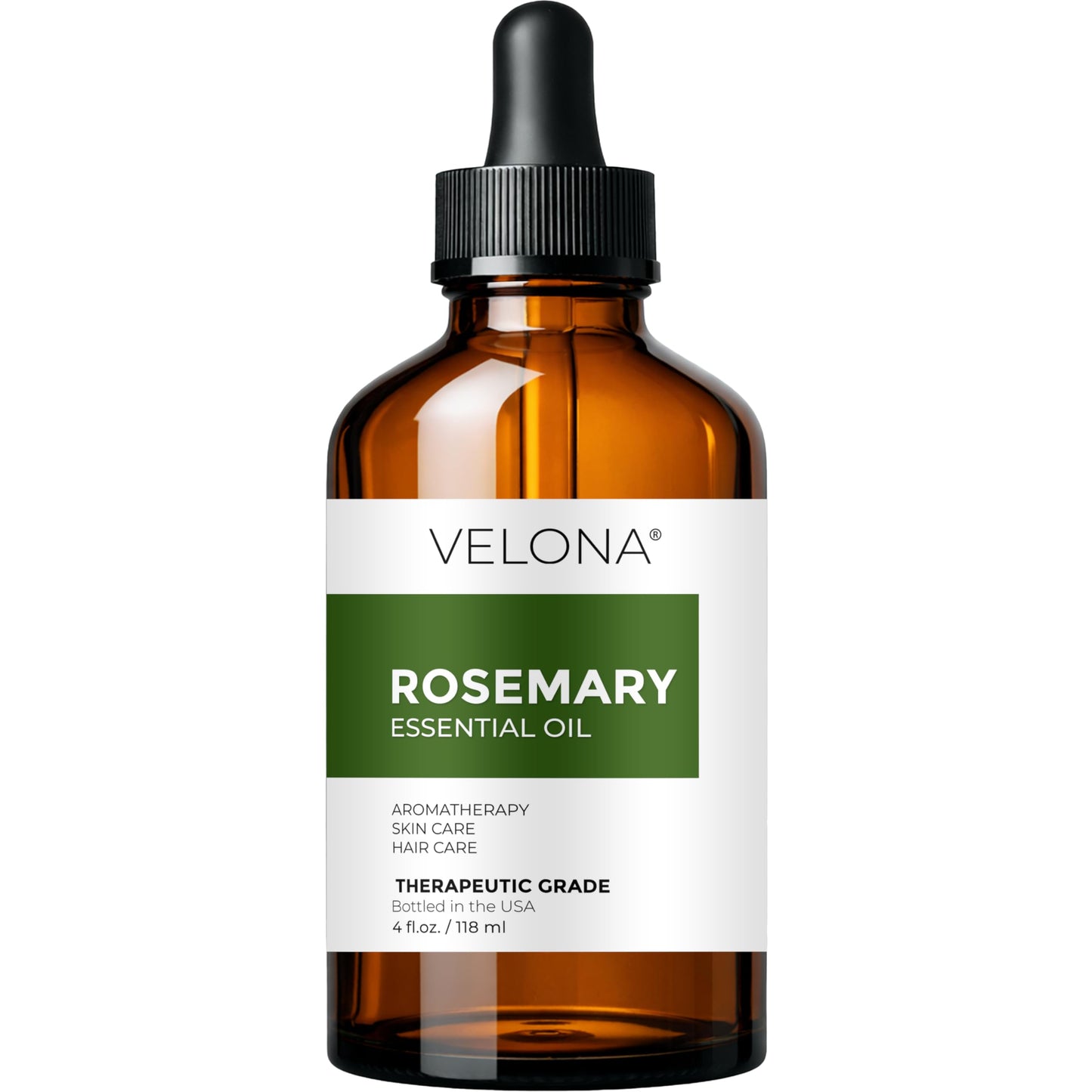 velona Rosemary Essential Oil - 4 Fl Oz | Therapeutic Grade | for Aromatherapy Diffuser, Massage, Skincare, Haircare, Soapmaking