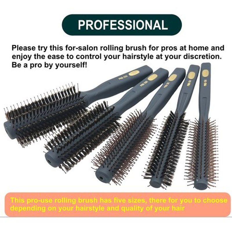 VESS Salon Roll Brush Professional Use PRO-150 For Short Hair and Medium Hair-D28 mm-Made in Japan