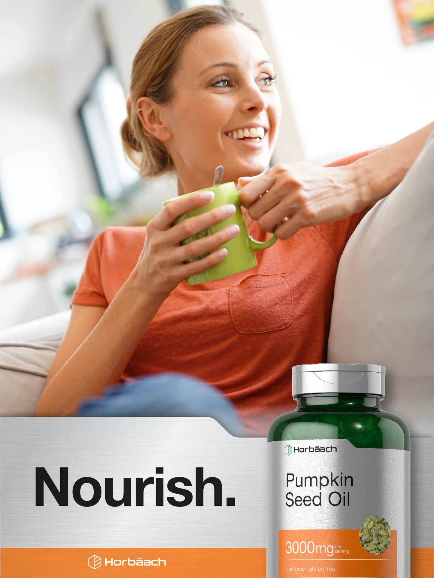 Horbäach Pumpkin Seed Oil 3000mg | 120 Softgel Capsules