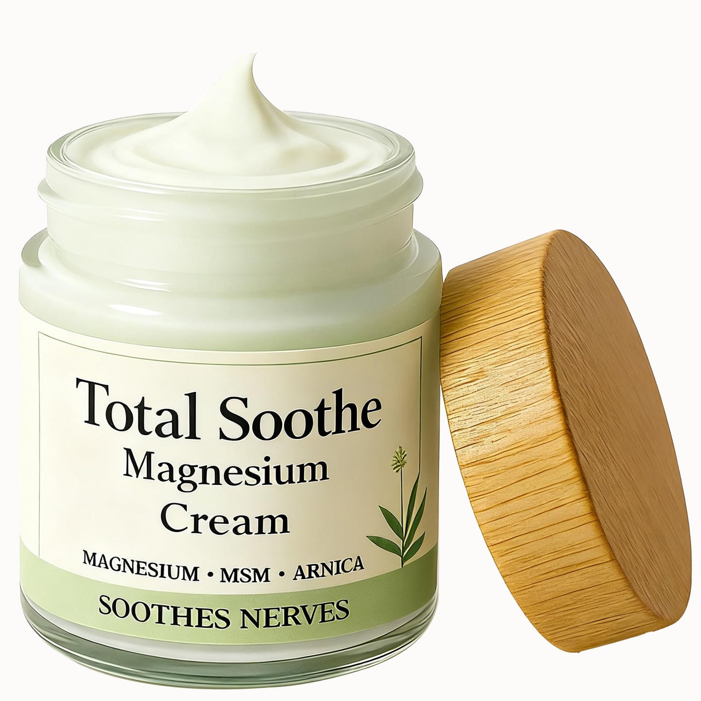 KBSBUBB Total Soothe Magnesium Cream - Joint Relief Cream with Mineral Delivery Formula, MSM & Arnica – Fast Absorbing, Non-Greasy Topical for Everyday Joint & Muscle Comfort