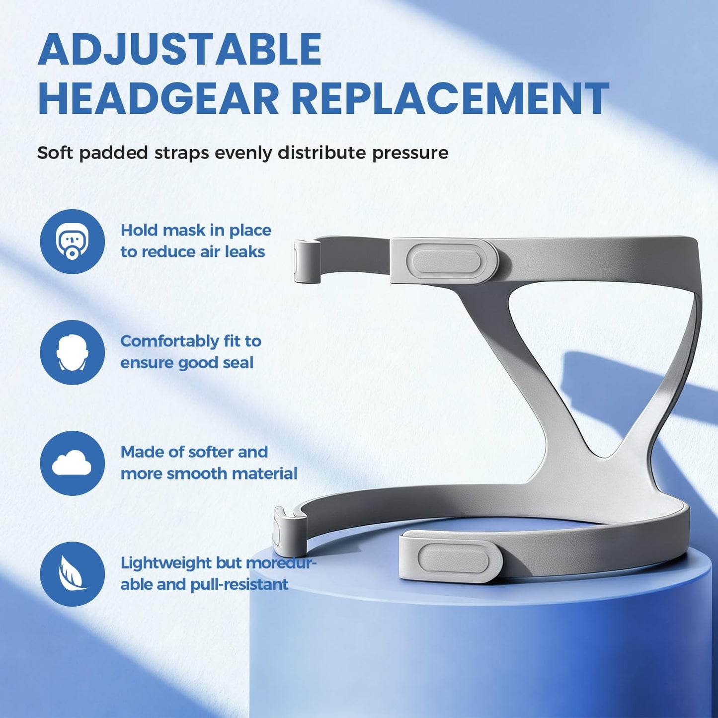 CPAP Nasal Mask,Comfort Nasal Pillow CPAP Masks, Replacement CPAP Nose Mask Headgear Set, FSA HSA Eligible, CPAP MASK with Headgear, Elbow and Cushion, Large