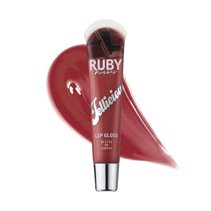 Ruby Kisses Jellylicious Lip Gloss, High-Shine Non-Sticky Hydrating Plump