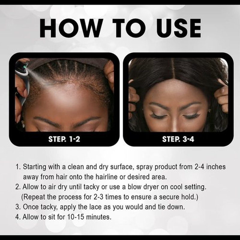 EBIN NEW YORK Wonder Lace Bond Adhesive Spray Supreme 3pack - Extreme Firm Hold 6.08oz/ 180ml | Active Use, Fast Drying, No Residue, No Build-up, Powerful Hold, All-Day Hold, Daily Wig Application