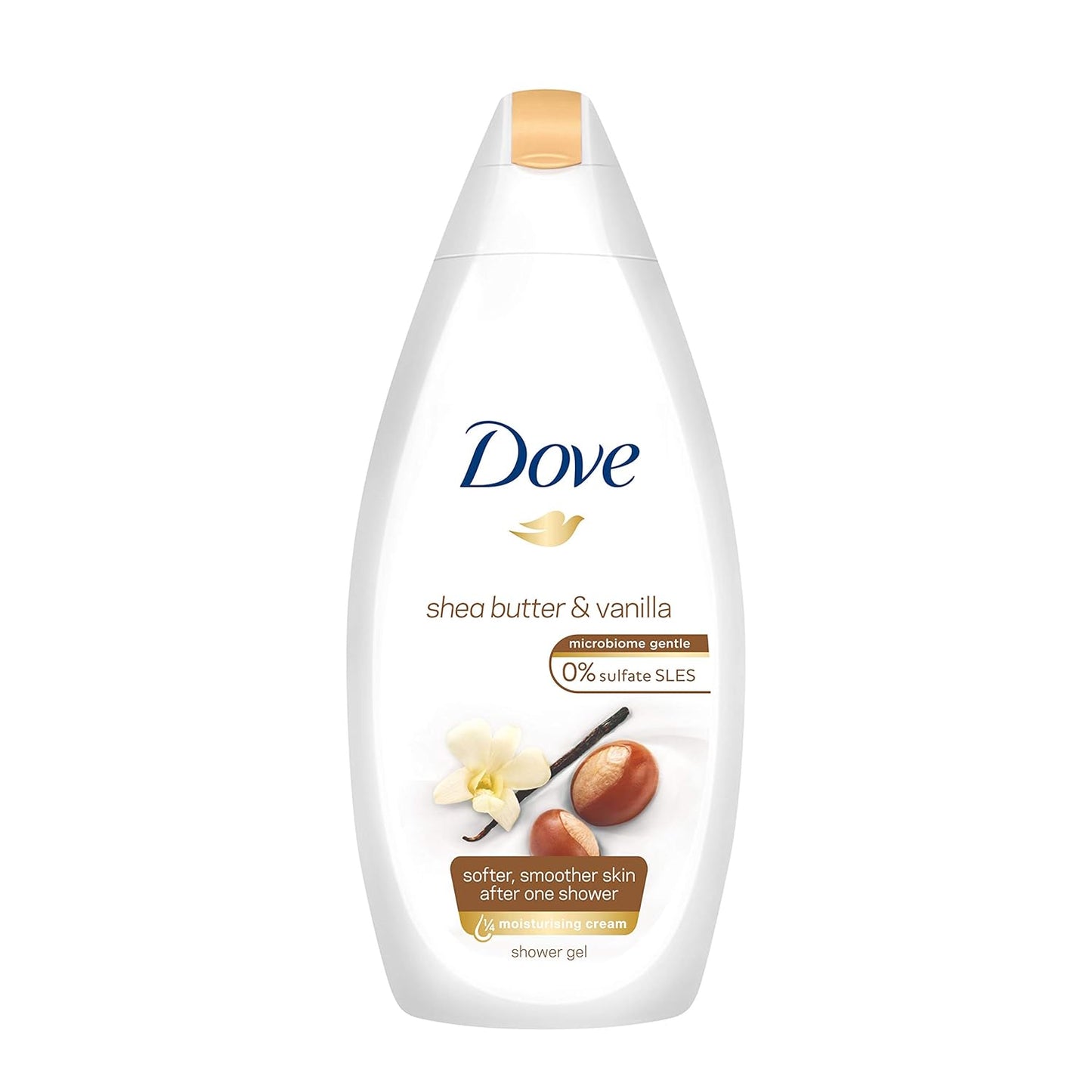 Dove Pampering Body Wash Nourishes & Feeds Skin Shea Butter with Warm Vanilla Effectively Washes Away Bacteria While Nourishing Your Skin 44.0 Fl Oz, (Pack of 2)