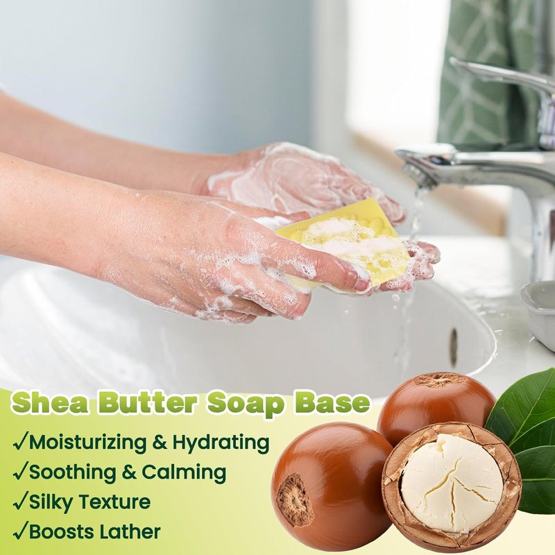 DIY Soap Making Kit - Complete Supplies with Shea Butter & Silicone Molds | Perfect Gift for Beginners
