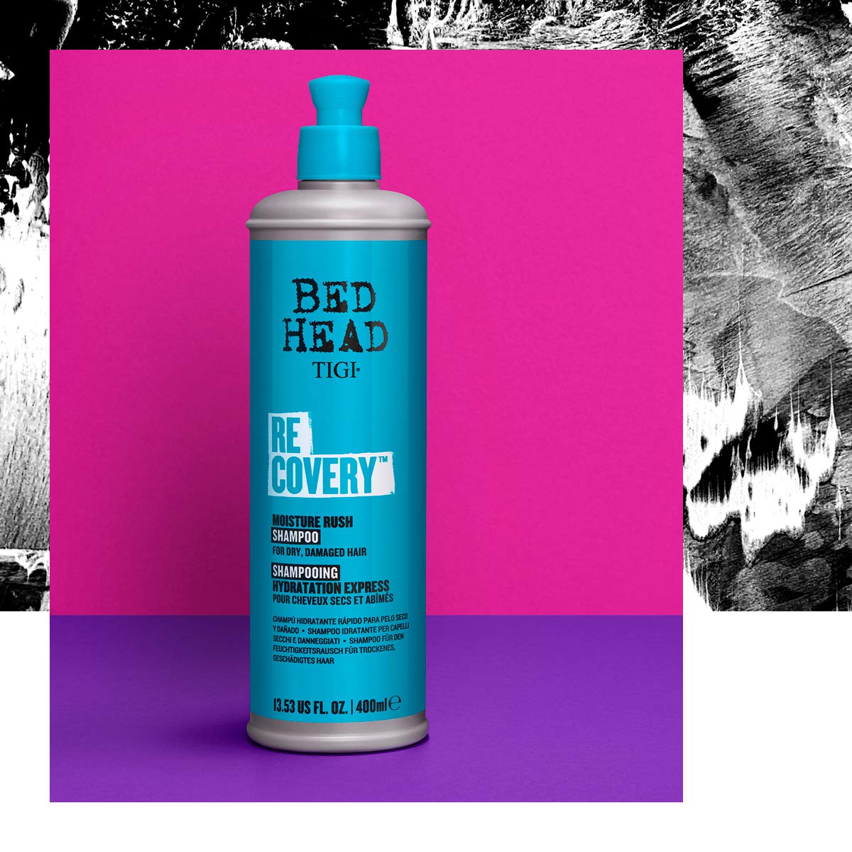 Bed Head Resurrection Shampoo for Damaged Hair - 13.53 fl oz (Pack of 2)