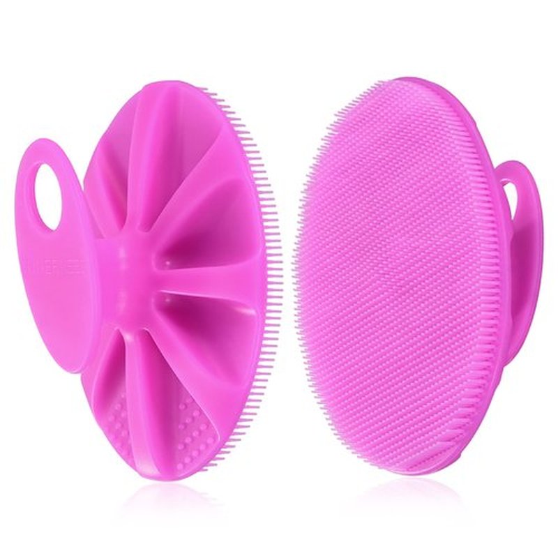 INNERNEED Food-Grade Soft Body Scrubber Gentle Exfoliating Scrub Cleansing Loofah Shower Brush, More Hygienic, Family Pack (Pack of 4)