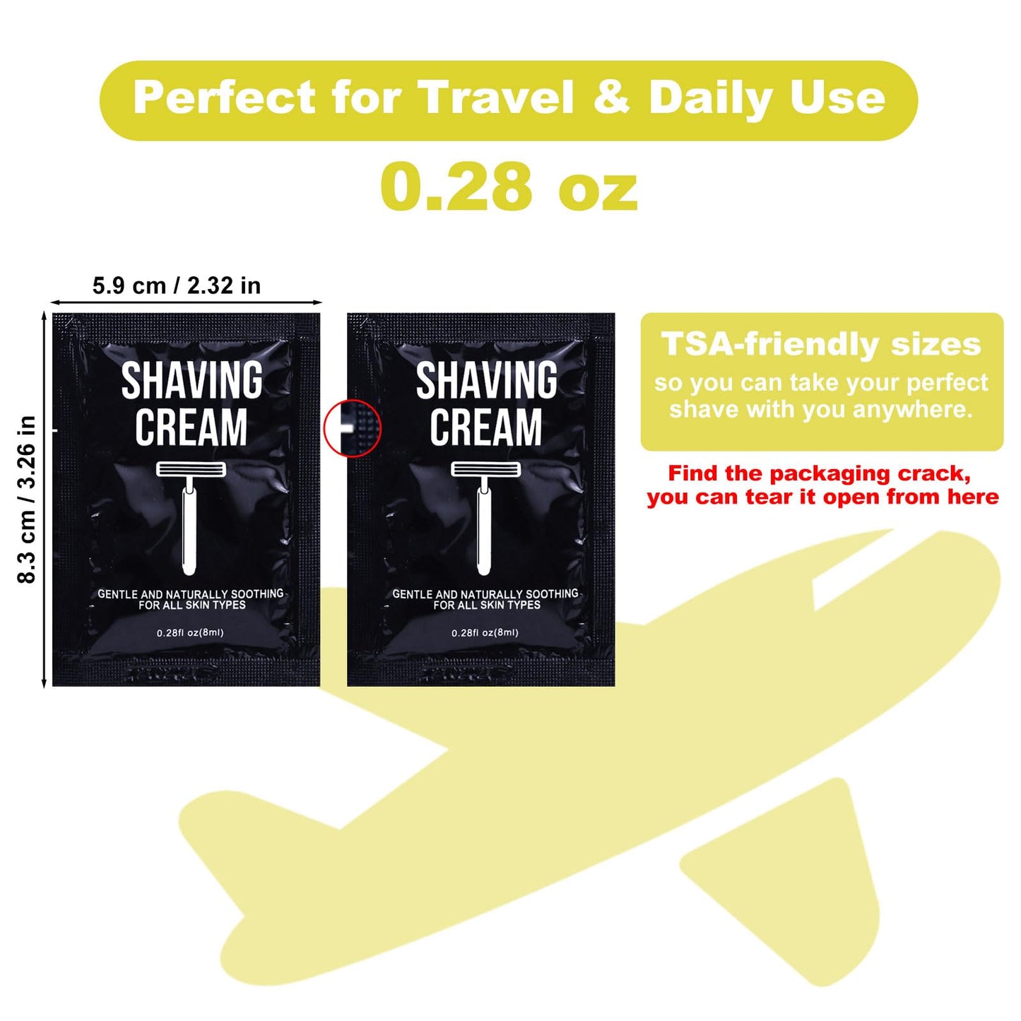 Disposable Razors in Bulk Razors and Shaving Cream Bulk,Shave Kit in Bulk Twin Blade Razors with Protective Cap for Hotel, Airbnb, Homeless, Shelter, Camping and Travel (60)
