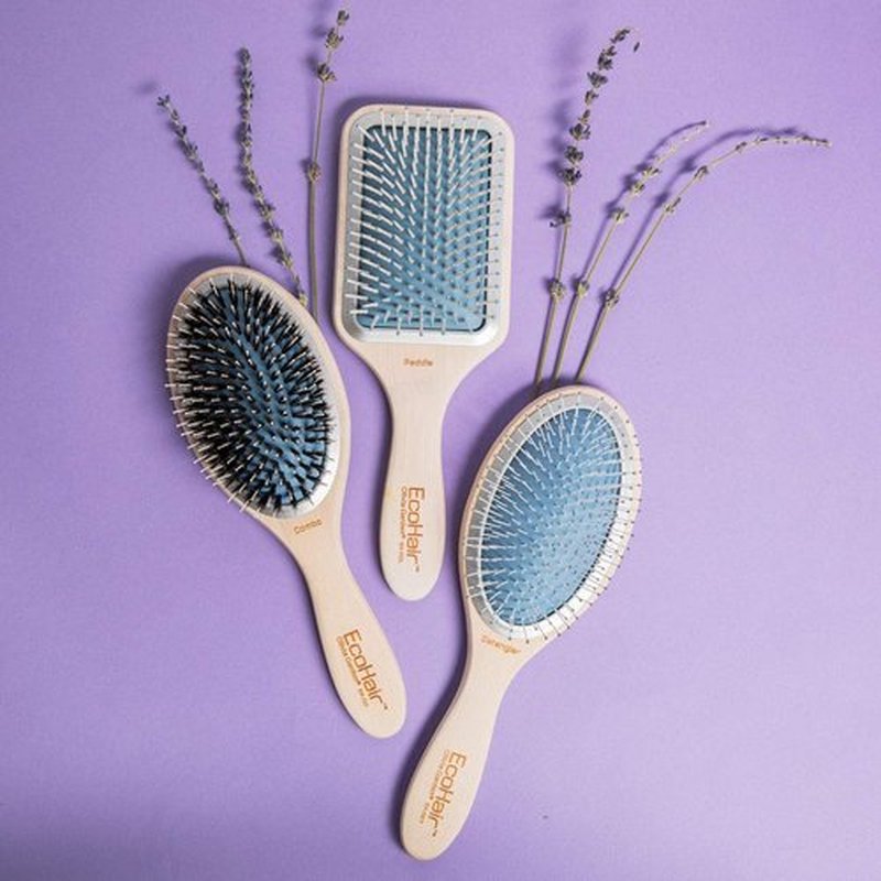 Olivia Garden EcoHair Bamboo Hair Brush, Detangler, EH-DET