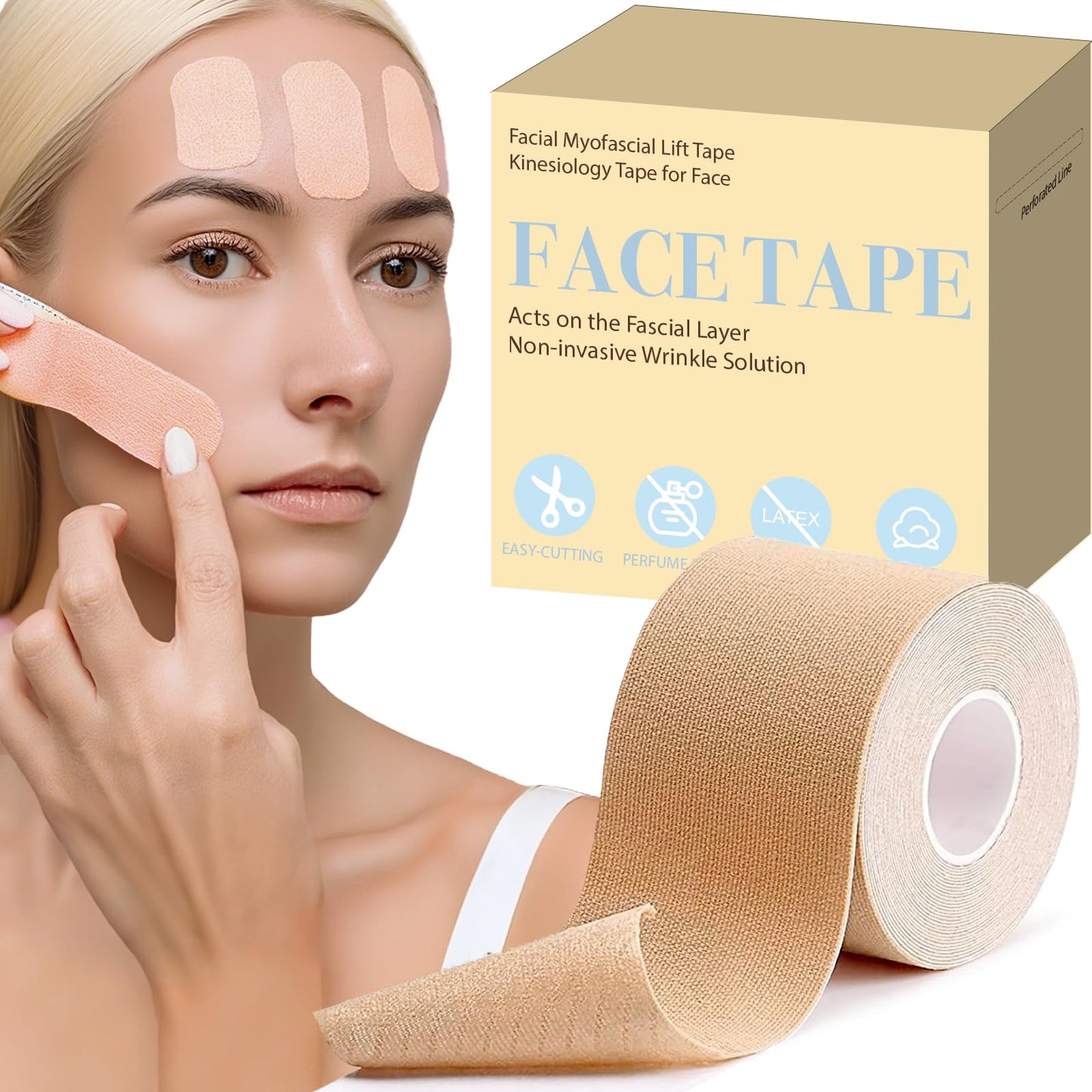 Face Tape for Wrinkles Overnight, Wrinkle Tape for Face, Face Lift Tape 5cm