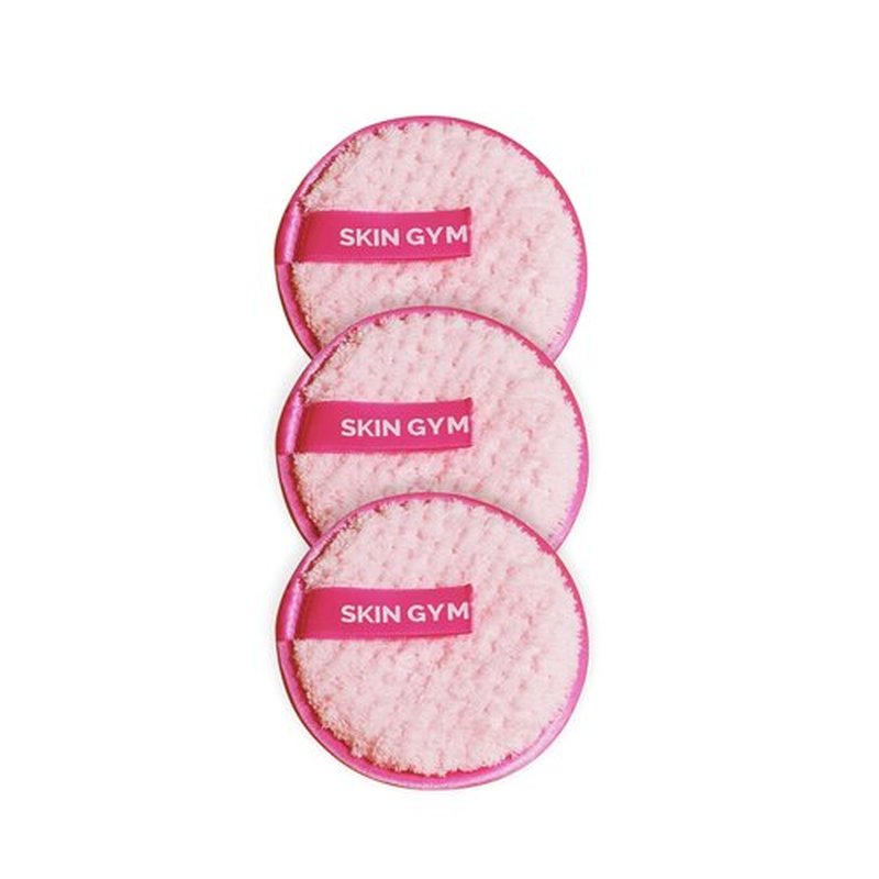Skin Gym Cleanie Reusable Makeup Remover Pad 3 pieces - Removes Makeup with water - No chemicals, No harsh Fibers