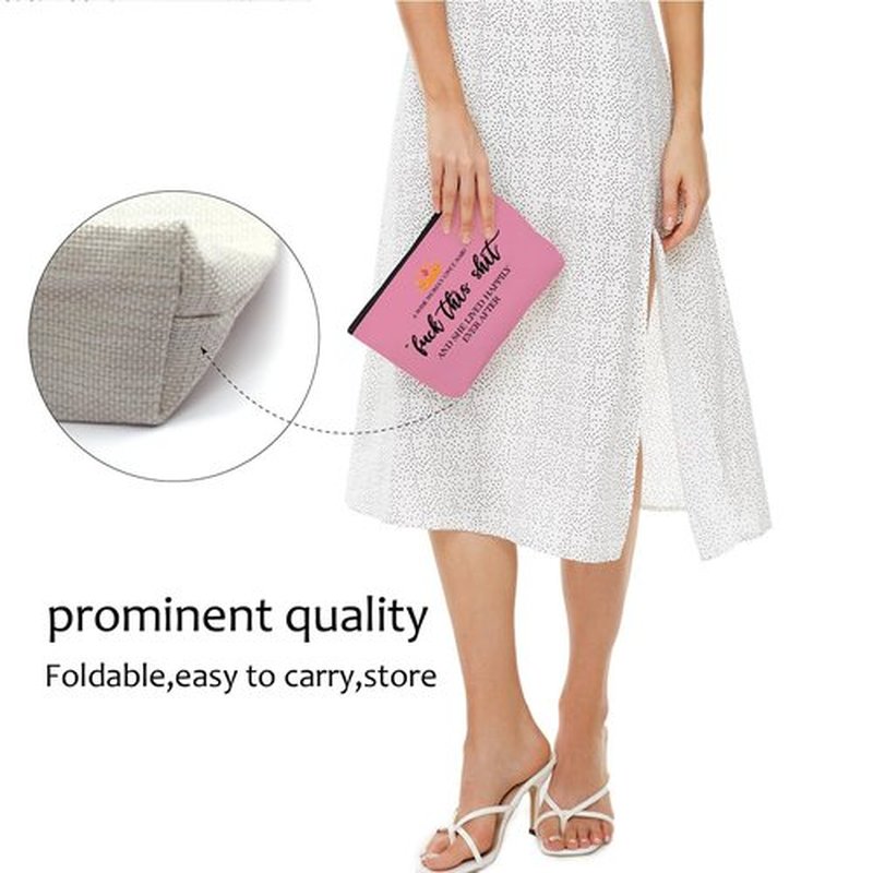 Funny Gifts for Women, Aunt, Strong Women Retirement Gifts Cool Gifts for Coworkers, Hostess Gift Ideas Gag Gifts Birthday Girls Weekend Fun Gifts Makeup Travel Bag Inspirational Cosmetic Bag