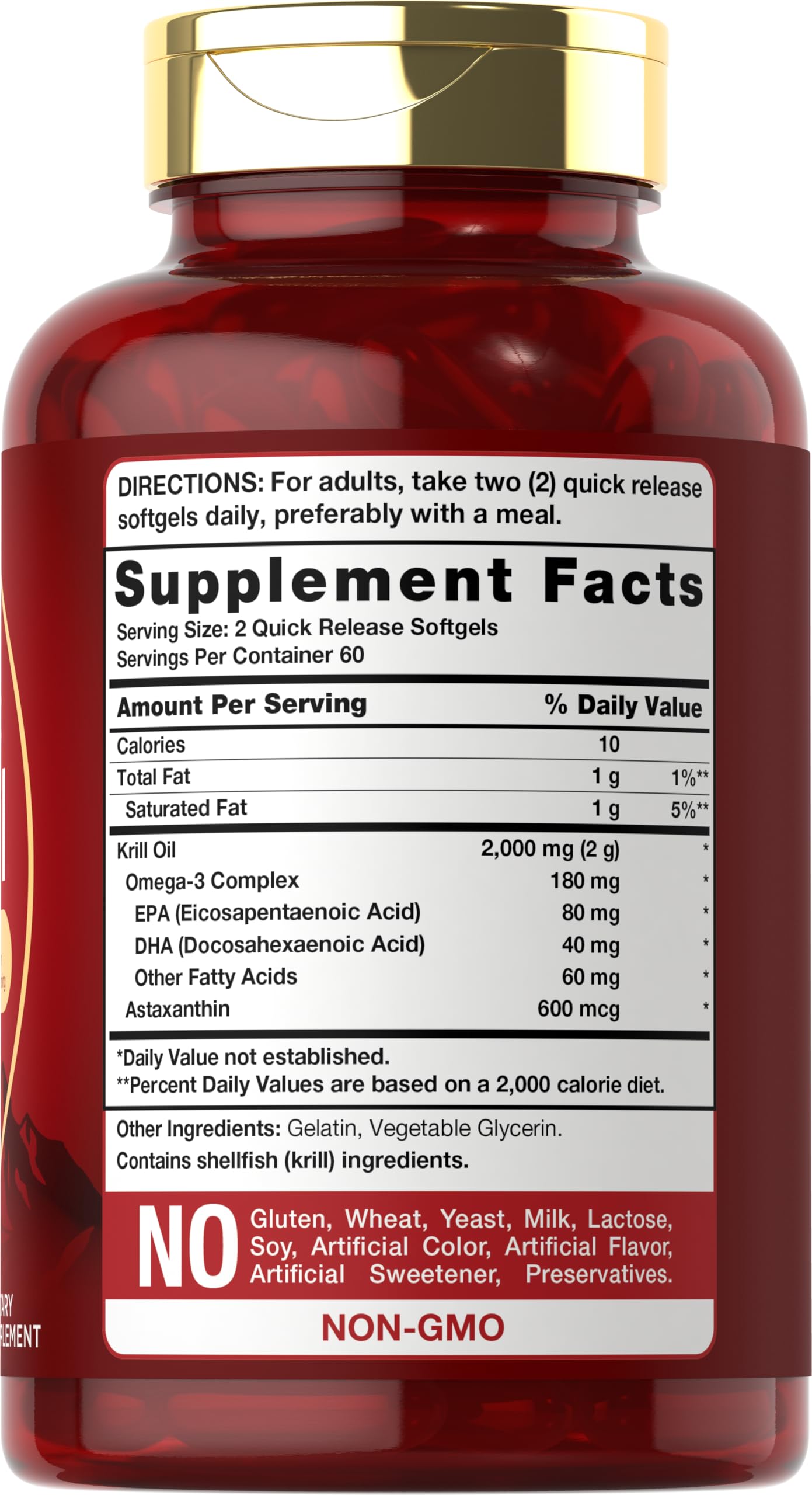 Carlyle Antarctic Krill Oil 2000mg | 120 Softgels | Maximum Strength