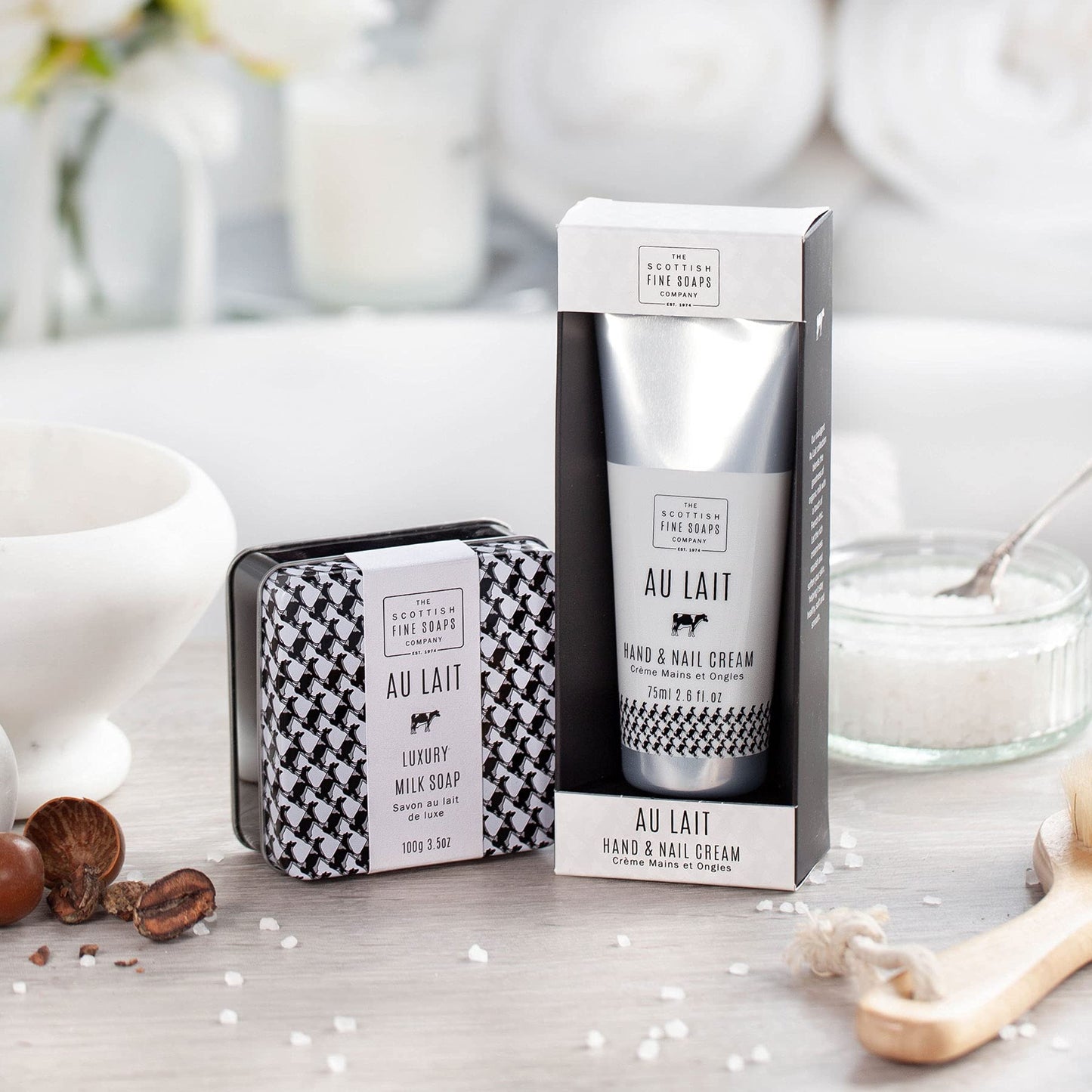 Scottish Fine Soaps Au Lait Luxury Milk Soap Tin 3.5 Ounces