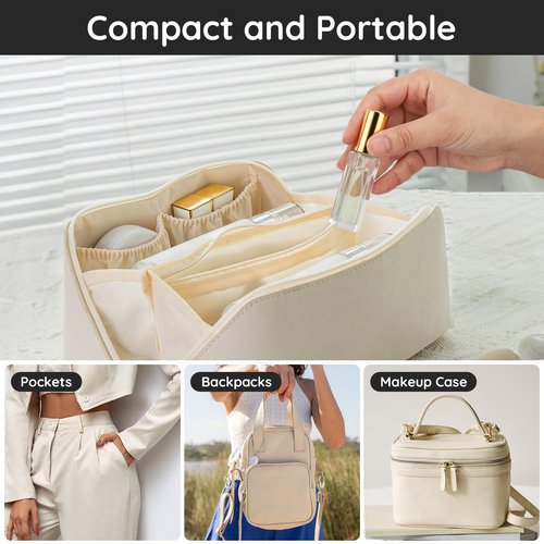 Segbeauty Perfume Travel Refillable, 5pcs 0.34 oz Portable Perfume Bottle, Empty Glass Sprayer Perfume Replacement Bottles for Travel Scent Toiletries Pump Bottle