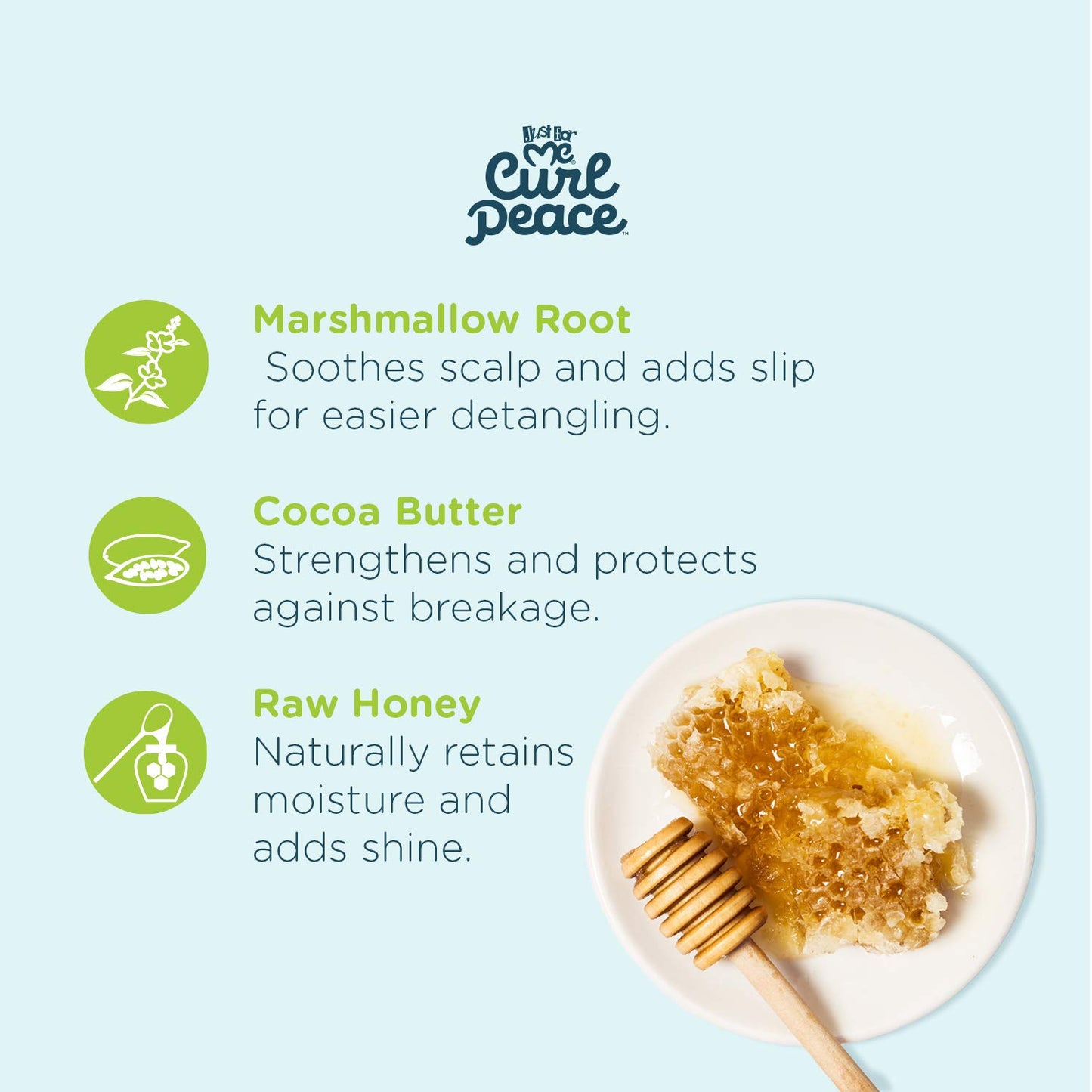 Ultimate Detangling Conditioner 3-Pack - Nourishing Curl Peace with Marshmallow Root, Cocoa Butter & Honey, Sulfate-Free, 12 oz