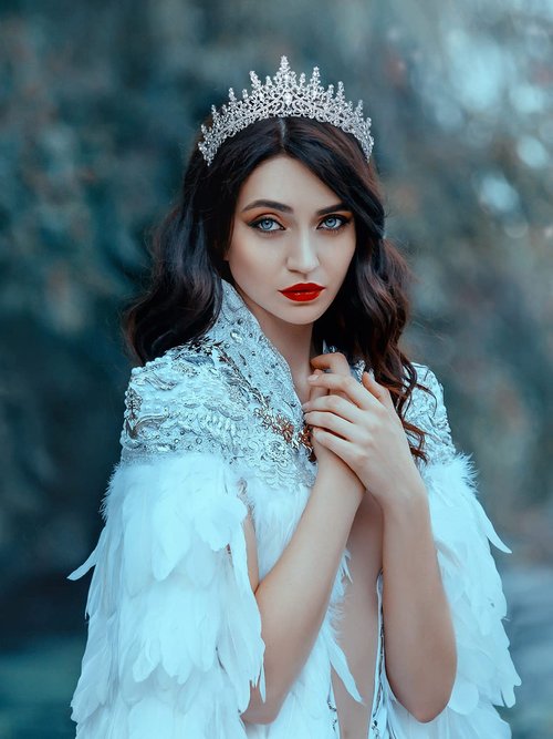 SWEETV Crystal Wedding Tiara for Women,Royal Queen Crown,Rhinestone Princess Tiara Hair Accessories for Quinceanera Pageant Prom Birthday Silver Audrey