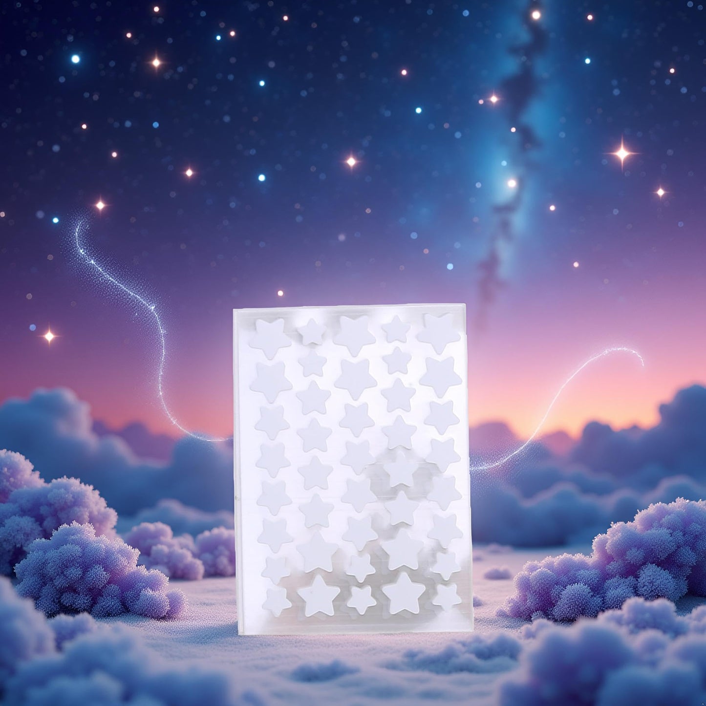 10 Sheets/Pack (400 Capsules) Pimple Patches for Face,Hydrocolloid Acne Patches Star Pimple Patches for Healing,Cute Star Face Stickers Zit Patch,Pore Cleansing Strips,Treatments and Masks (White)