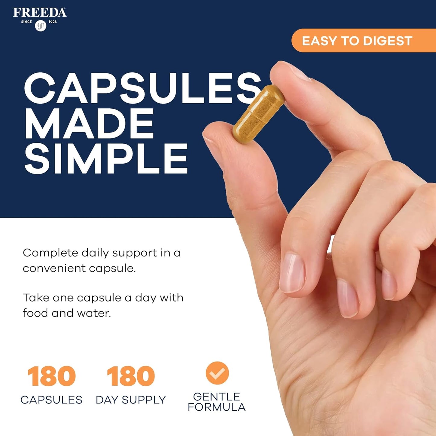 Vitamin B Complex with Vitamin C & Zinc - Stress Relief Formula, Methylfolate & Active B12 | Vegan, Kosher, 180 Capsules