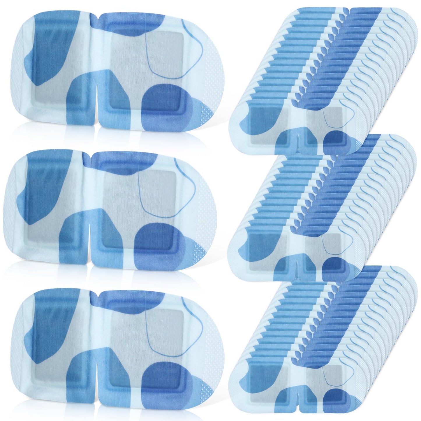 Funnysoft 100 Pack Steam Eye Mask Disposable Self Heated Eye Masks Bulk Warm Compress for Eyes Self Heating Steam Mask for Home Spa Office Travel Warm Sleep Supplies Relaxation Gifts(Blue)