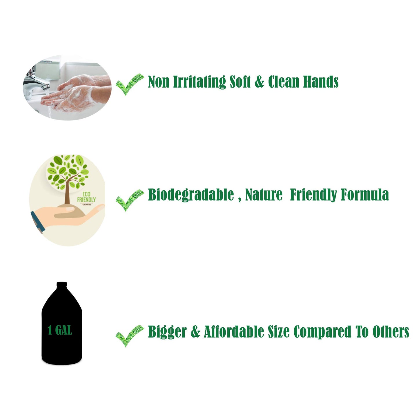 GreenFist Foaming Hand Soap Refills Cinnamon Scent Jug Foam Refill Made in USA, 128 ounce (1 Gallon)