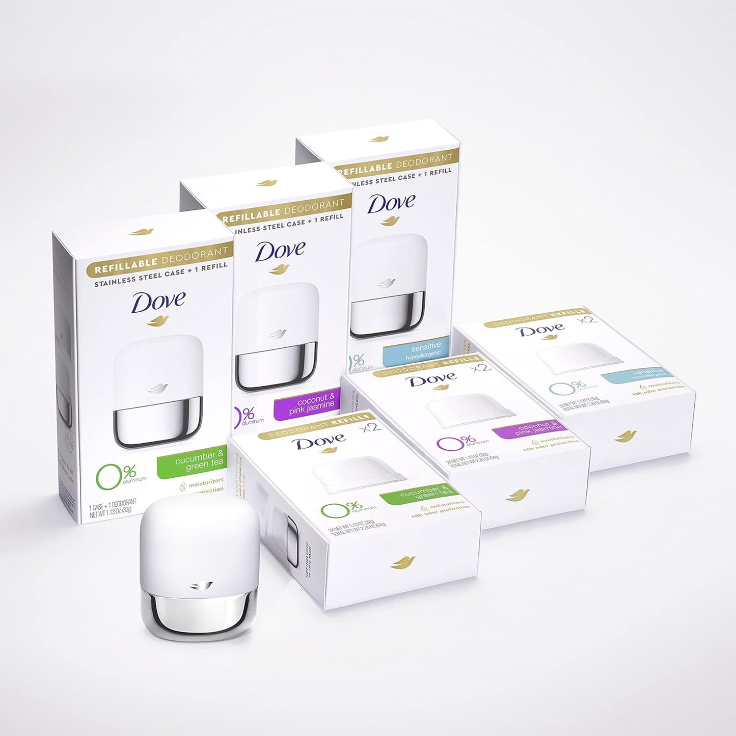 Dove Deodorant 2.6 Ounce Invisible Solid Sensitive Skin (76ml) (6 Pack)