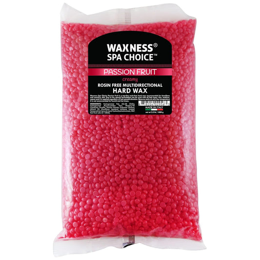 Waxness Spa Choice Rosin Free Multidirectional Hard Wax Passion Fruit 2.2 lb / 1 kg