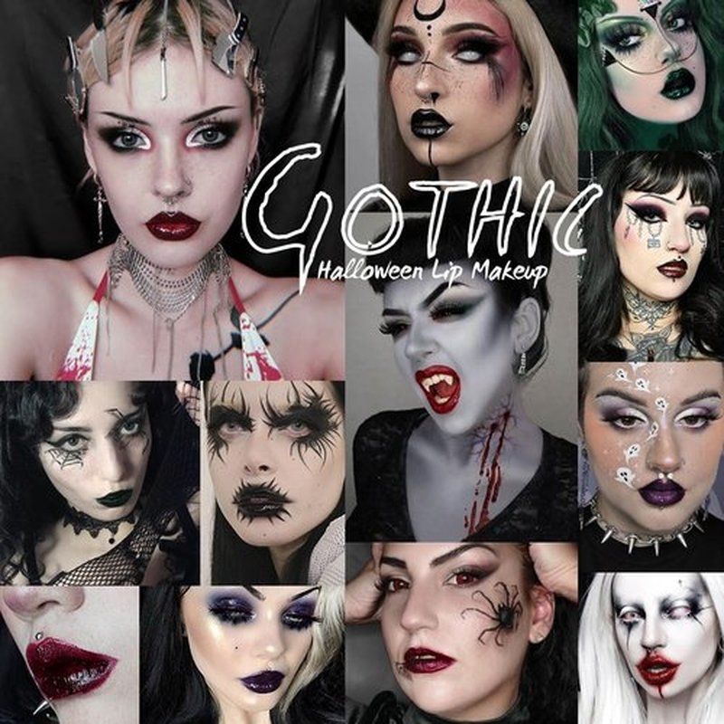 oygcee Gothic Red Lip Gloss - Moisturizing, Long-Lasting, Smudge-Proof & Waterproof | High Pigmented, Vegan, Cruelty-Free, Non-Sticky Glossy Finish for Bold Vampire Looks & Daily Wear