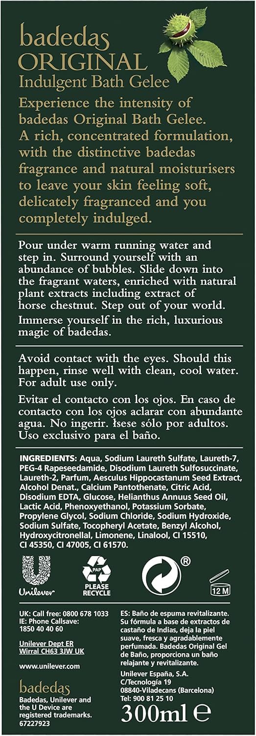 BADEDAS Revitalizing Bath Gel 10.1oz/300ml
