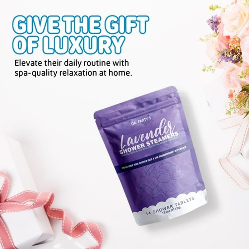 Shower Steamer - 5 Different scents - 14 Tablets per Package (Lavender)