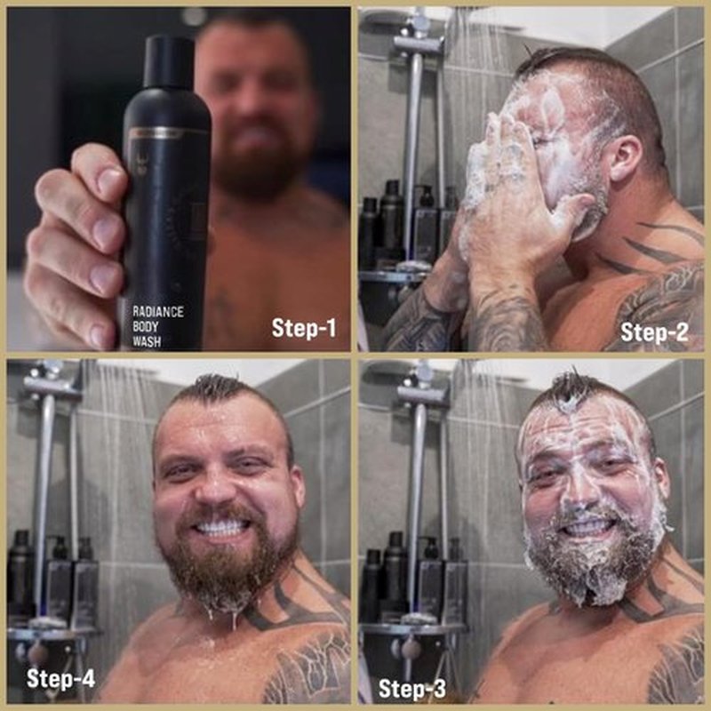 The Beard Struggle Men's Body Wash Alfheim's Forests - Silver Collection - Skin Cleaning Agent - Natural Body Wash - Shower Gel Liquid Soap - 240 mL / 8 US. fl. oz.