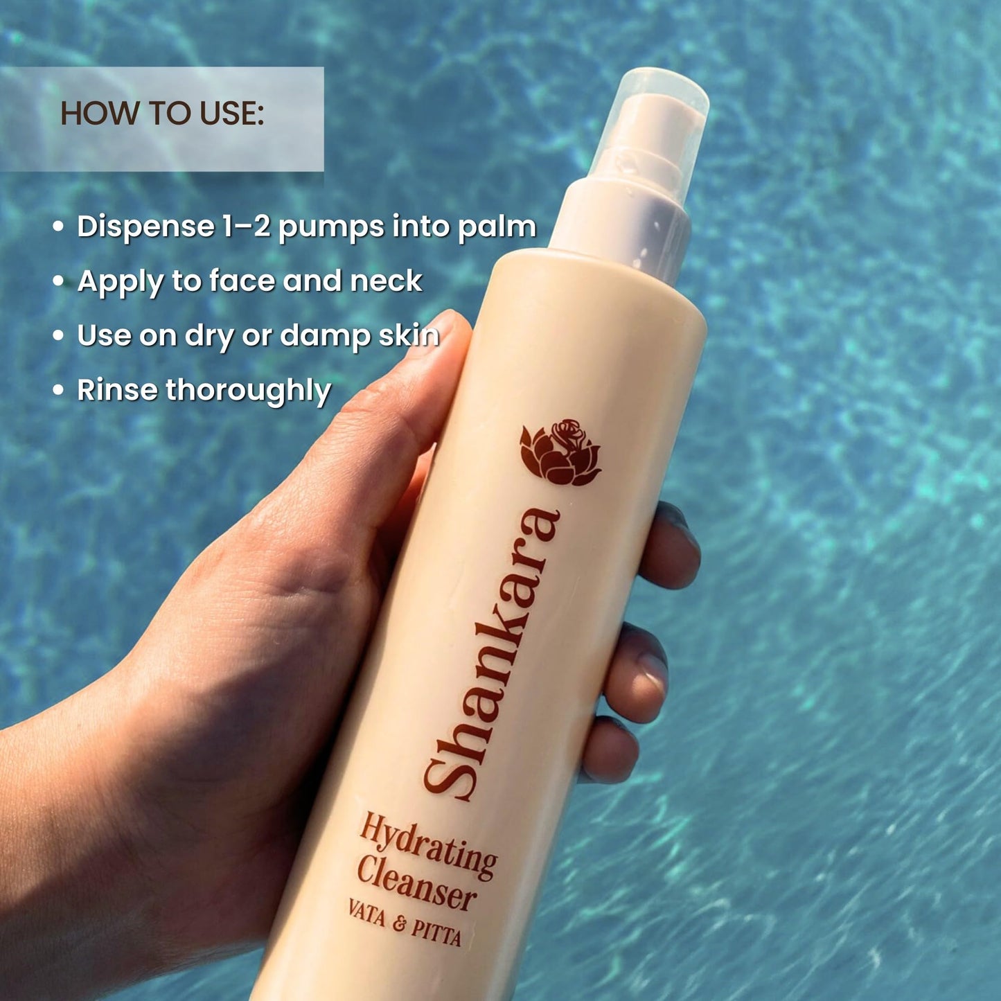 Shankara Rich Repair Hydrating Cleanser – Silky Ayurvedic Face Wash with Chamomile, Calendula & Ashwagandha – Non-Irritating Daily Cleanser for Dry & Sensitive Skin – Clean & Vegan (200ml)
