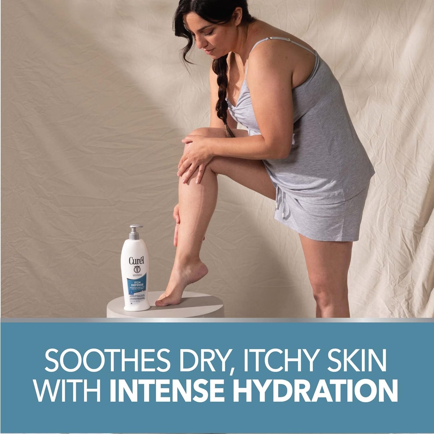 Curel Hydra Therapy Itch Defense Moisturizer - 12oz Wet Skin Lotion for Dry, Itchy Skin