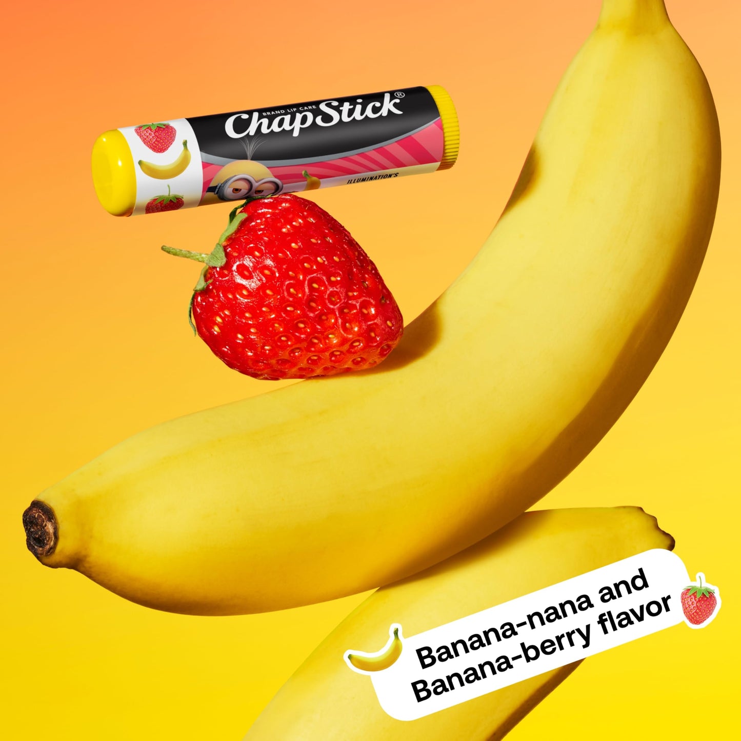 ChapStick Lip Balm, Minions Banana Variety Pack (9 Sticks), Party Favors for Kids, 0.15 Oz Ea