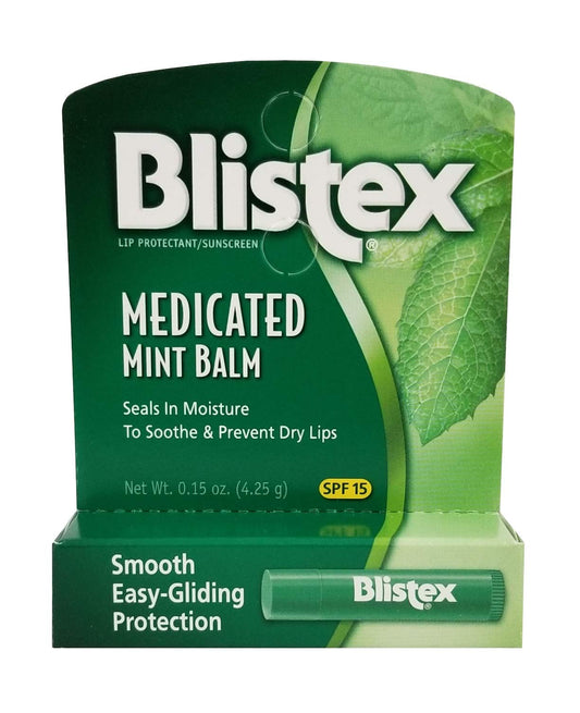 Blistex Medicated Lip Balm, SPF 15, Value Pack, Original 0.15 oz (Pack of 4)