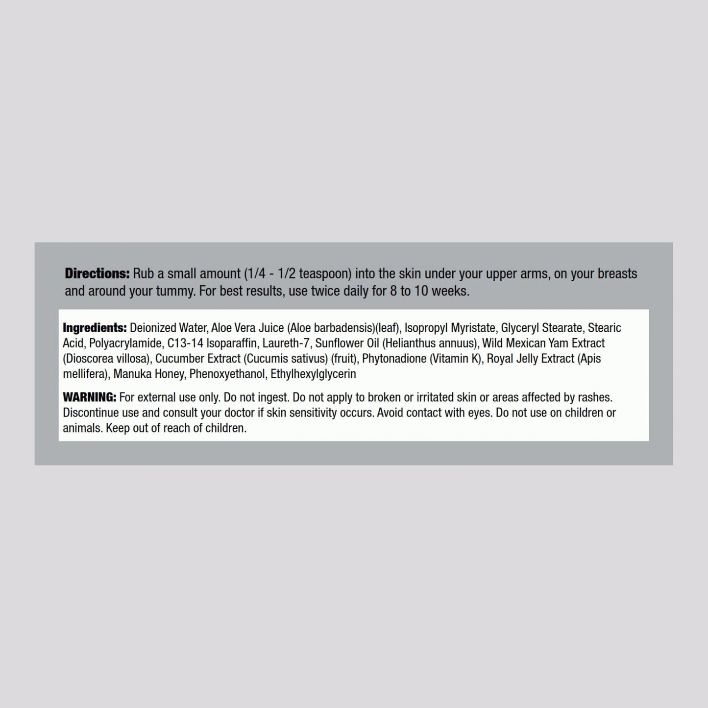 Piping Rock Wild Yam Cream | 4 oz | for Men and Women | Non GMO, Gluten Free