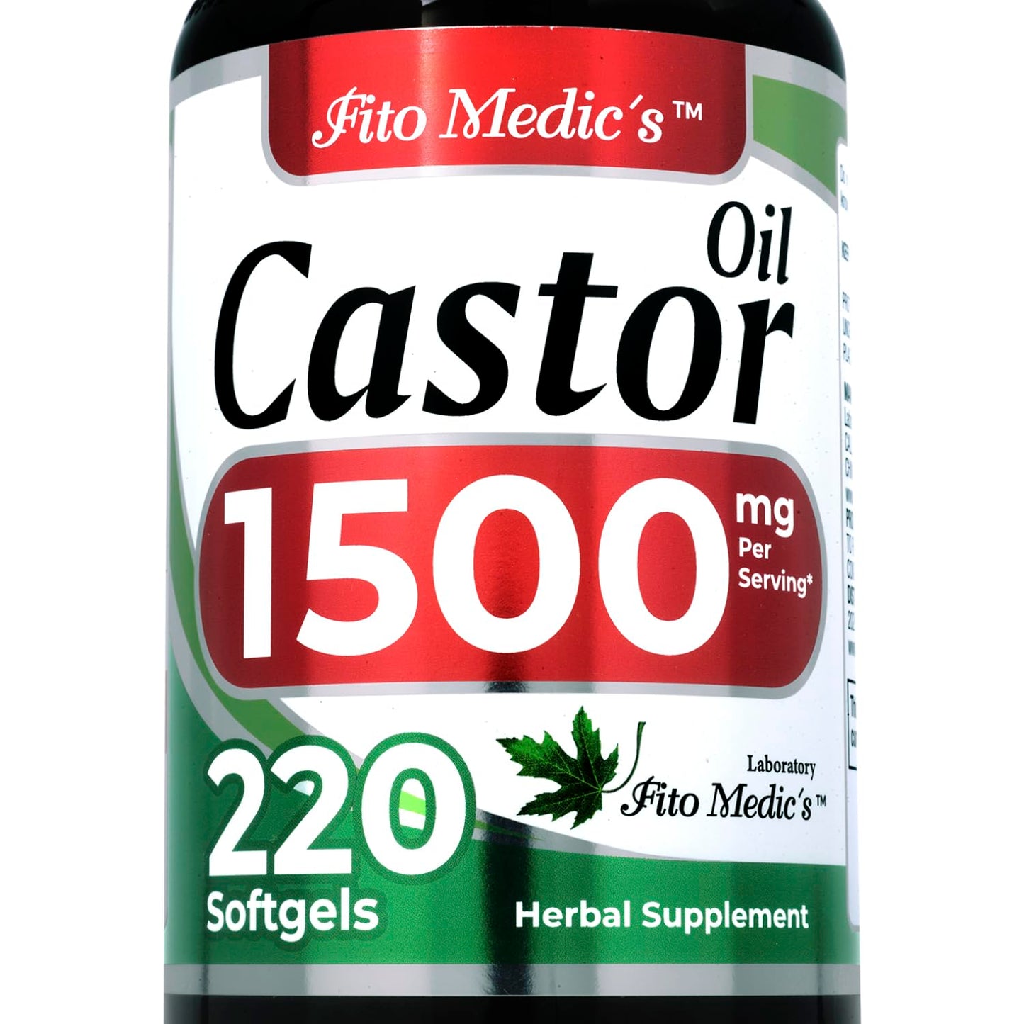 FITO MEDIC'S Lab | Castor Oil Pills |220 softgels | Castor Oil softgels | Concentrate Extract