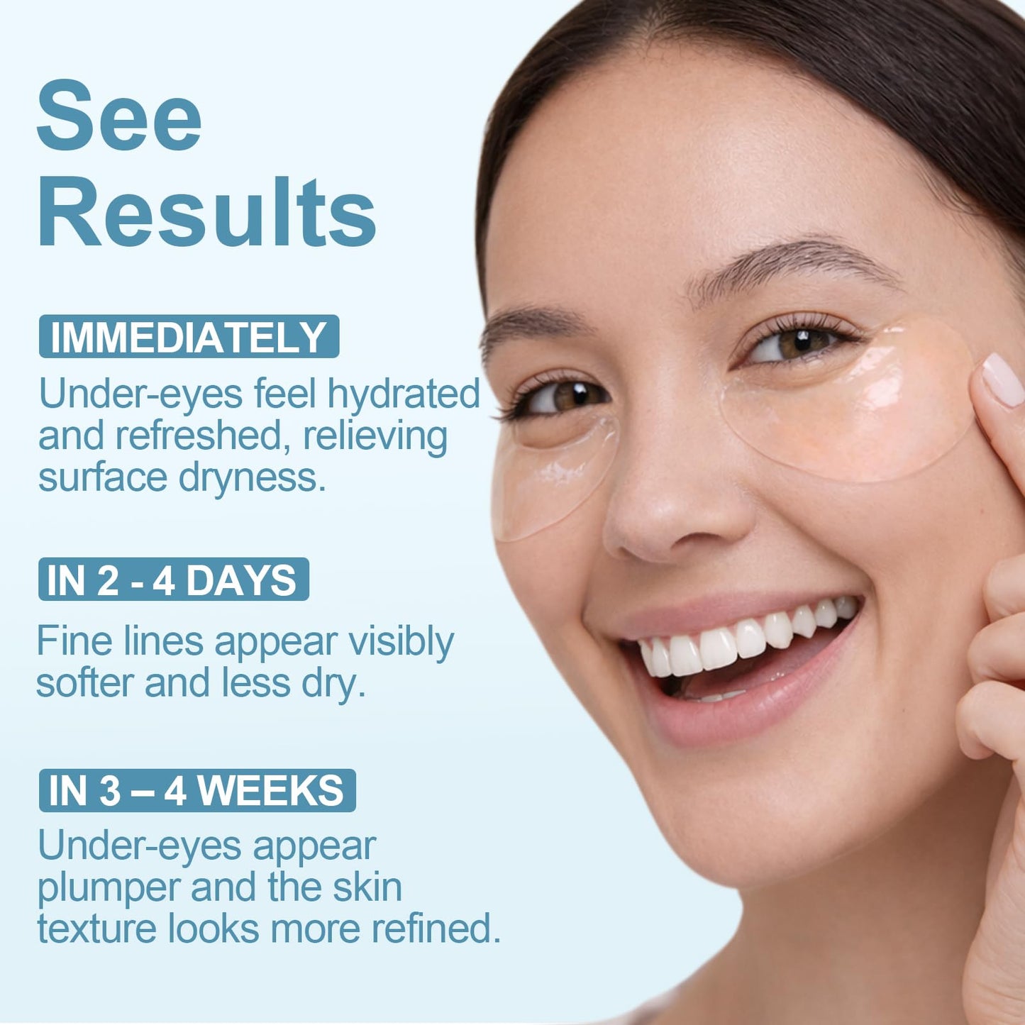 Tintark Hydraverse Surface Phase Hydrogel Under Eye Patches, 28 Pairs Individually Wrapped Multi-HA Tremella Caffeine Eye Masks for Dry Under Eyes, Puffy Eyes & Makeup Prep