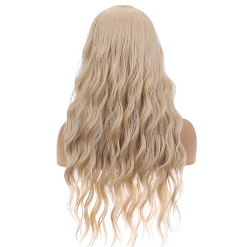 BERON Blonde Wig Long Curly Wig Blonde Wig Long Wavy Wig Blonde Wigs for Women Synthetic Wig for Daily Party