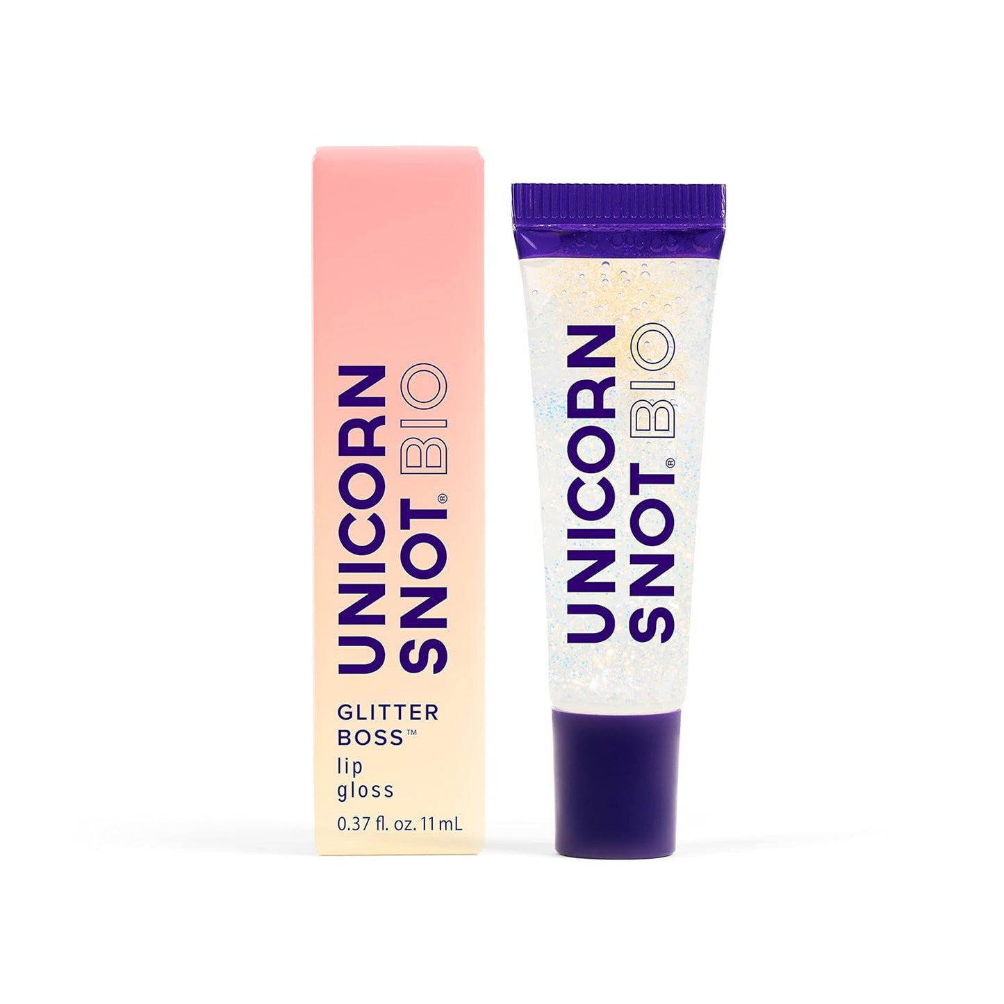 UNICORN SNOT Plant-Based Glitter Lip Gloss Gift Set | Sparkly and Shimmer Glitter Lips for Festivals, Raves, Anime Cosplay, Halloween Costume Makeup | Vegan & Cruelty Free 0.37 fl oz (3-Pack)