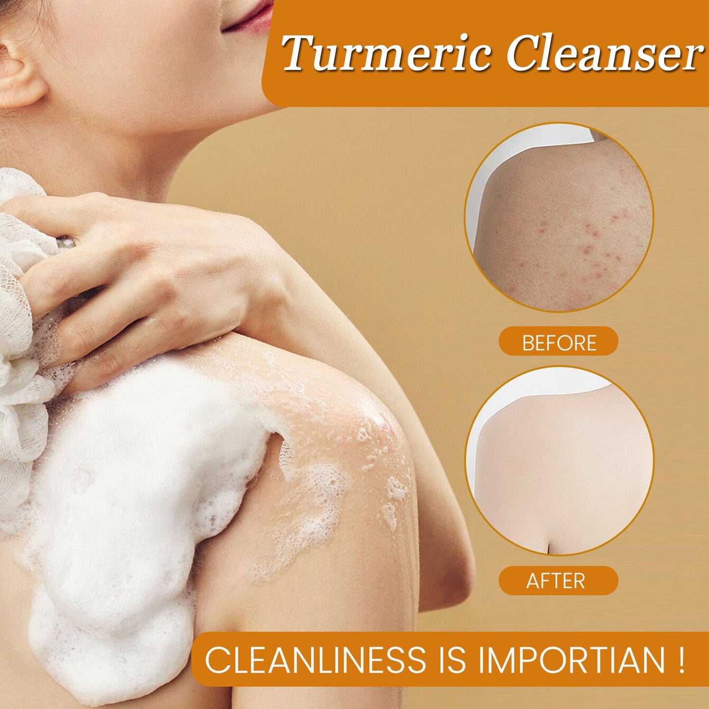 Turmeric Wash and Care Three Piece Set, Turmeric Soap, Turmeric Face Wash With Brush & Facial Cleansing Pads, Moisturizing Exfoliating Skincare Set for Face and Body