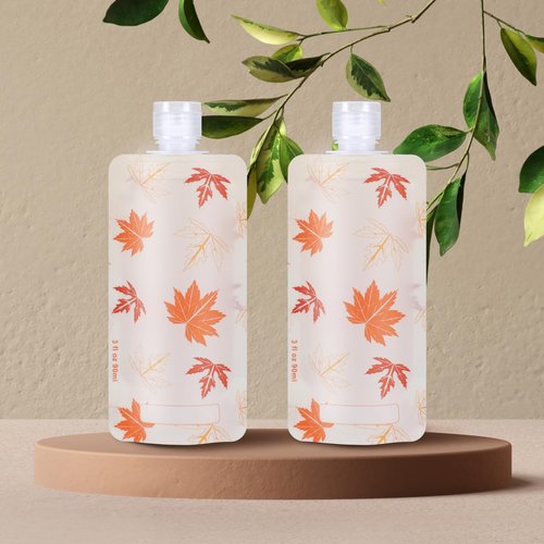 PACKISM Travel Pouches for Toiletries - 11 Pack Leak Proof 3oz TSA Approved Travel Size Containers, Stand Up, Slim & Lightweight Design, Take up Less Space, Pack More Liquids