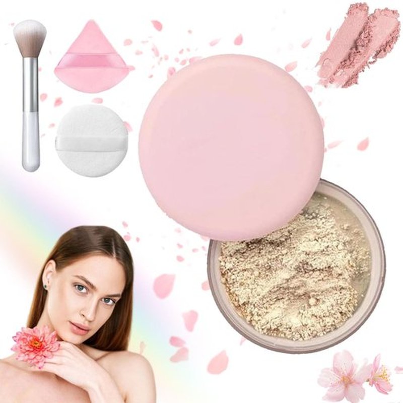 Luminance Milano Powder, Luminance Milano Setting Powder, Luminance Powder, Beauty Pink Setting Powder, Waterproof, Natural, Luminance Milano Pink Setting Powder, For All Skin Tones (C, 1)